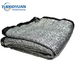 Aluminum silver knitted mesh reflective sun shade fabric net
