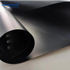Black 10 mil waterproof polyethylene plastic sheeting as moisture barrier film under concrete slabs