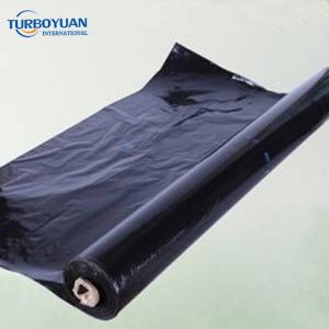 Black plastic mulch film ground cover roll agriculture