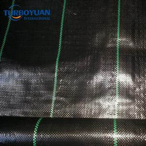 Black pp plastic ground cover weed mesh mat for greenhouse