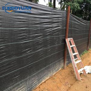 Black pp silt fence selvedge fabric sheet