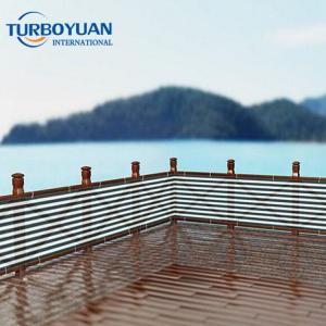 Deck fence privacy screen netting striped 