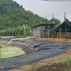 Fish pond reinforced woven fabric plastic impermeable geomembranes sheet cost