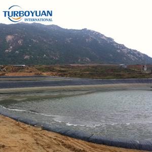 Reinforced HDPE geomembrane liner for aquaculture irrigation canal