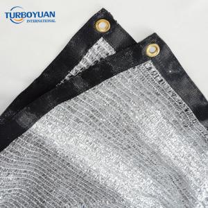 Silver shade mesh screen aluminum reflective woven knitted shade fabric for outdoor