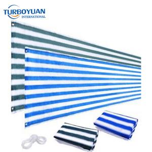 Striped balcony windbreak shade cloth