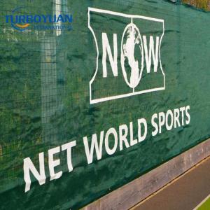 Tennis fence branding advertising net mesh privacy screen netting with logo print 
