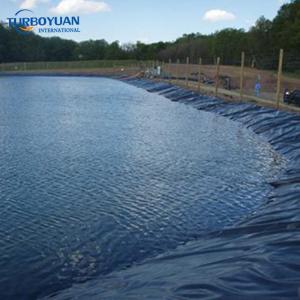 Water storage fish pond underlayment reinforced woven geomembrane liner