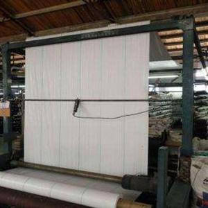 White PE weed control mat woven ground cover for greenhouse